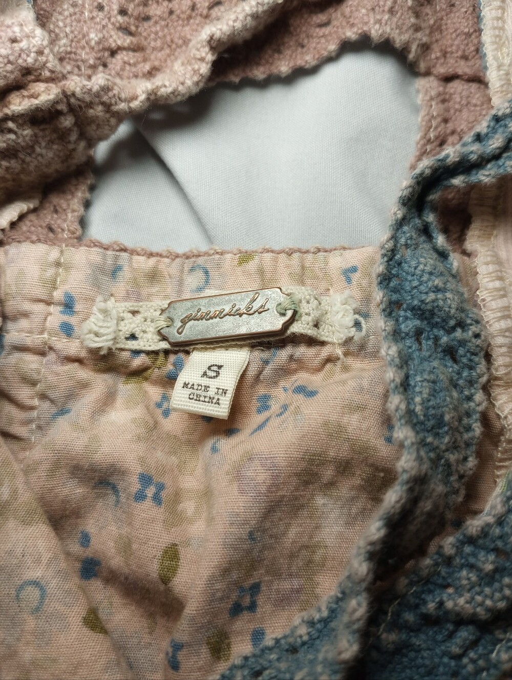 Cottagecore Feminine Tank Top Gimmicks Y2K Sheer Fairy Neutral Blouse Lace Trim - Picture 5 of 7